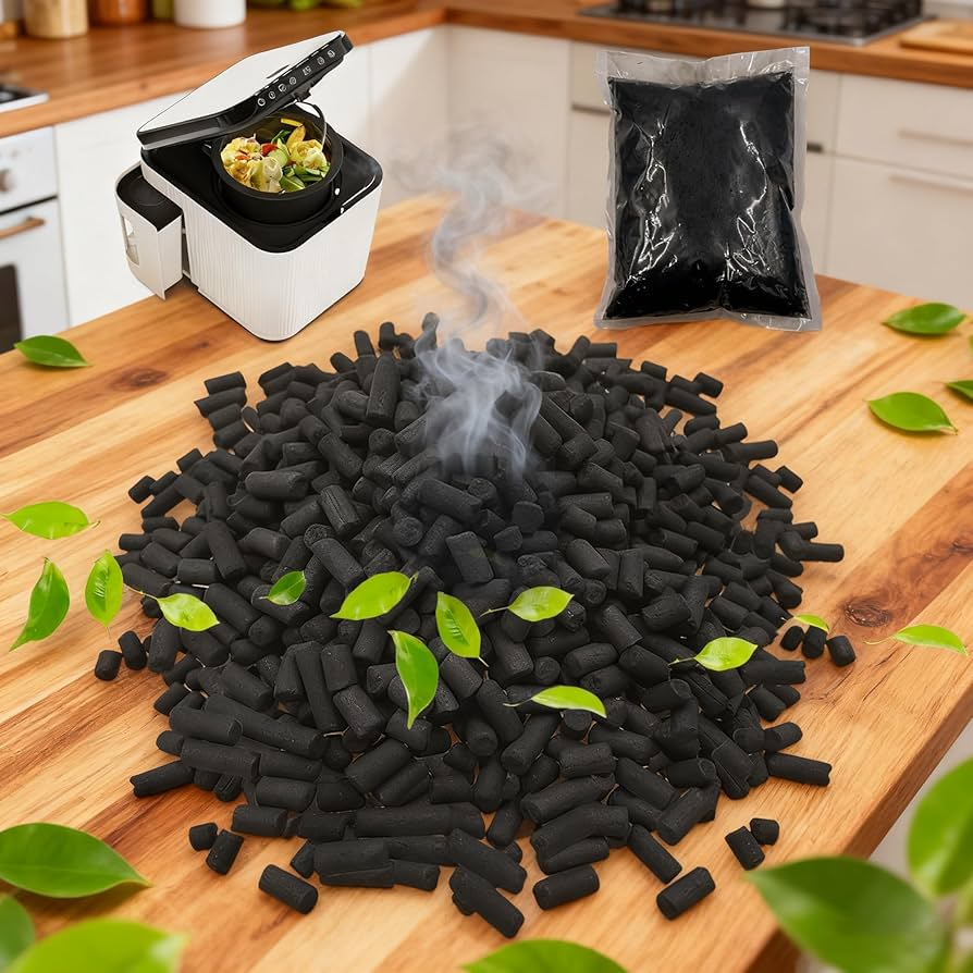 Odor-control carbon filters