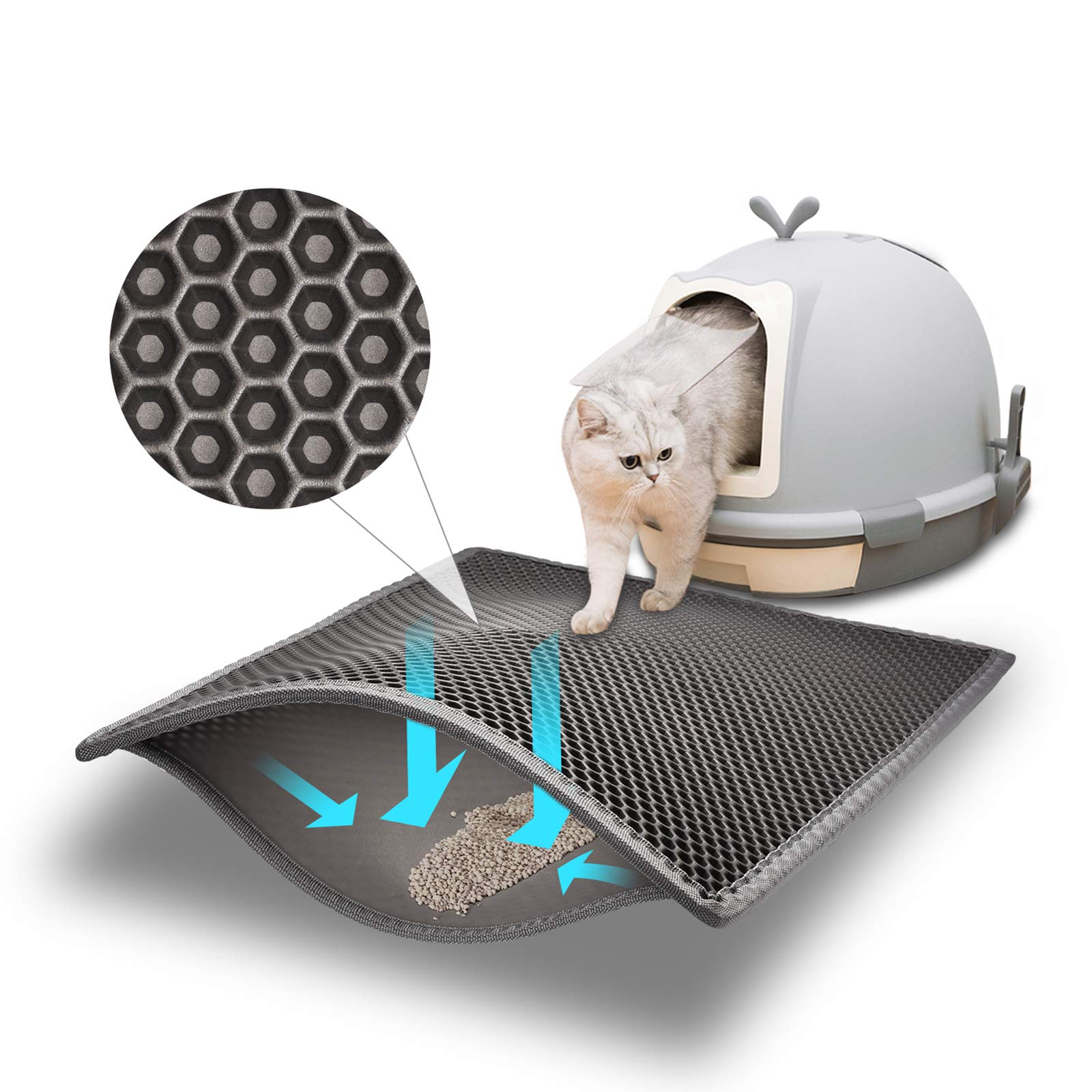 Litter tracking mat